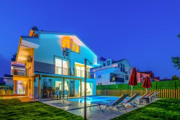 Villa Lila 1 with Private Pool in Çalış | 4 Bedrooms | Close to the Sea