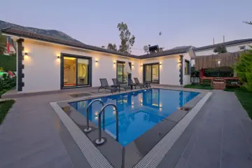 Zambak Villa with Private Pool and Sheltered Area in Ovacık | Sleeps 5