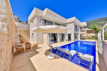 Sheltered Villa in Kalkan Islamlar | 4 Bedroom Private Pool Villa Slim 5