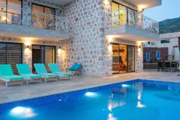 Heated Pool Sheltered Villa in Kalkan Islamlar | 2 Bedroom Villa Slim 6