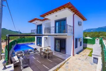 Modern and Jacuzzi 3 Bedroom Villa in Çukurbağ, Kaş | Villa Taylı 1