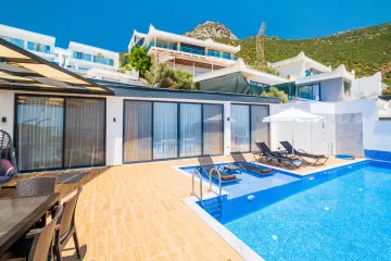 Villa Meri – Private Pool & Jacuzzi Villa for 5 Guests in Kalkan Akbel | Sea View