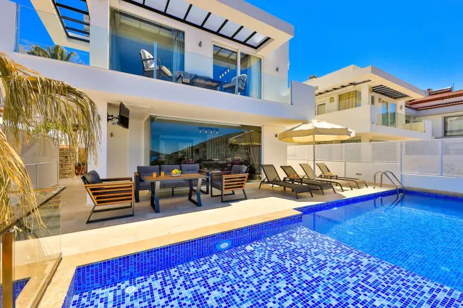 Villa Ziya Kışla - Deniz Manzaralı Lüks Tatil Villası | Kalkan Kışla