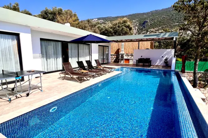 Kalkan İslamlar’da Özel Havuzlu ve Jakuzili Villa Gala 3 | Muhafazakar Tatil