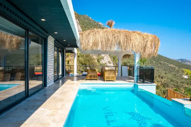 Villa Balli Çırağan – Luxury Sea View Rental Villa in Kalkan