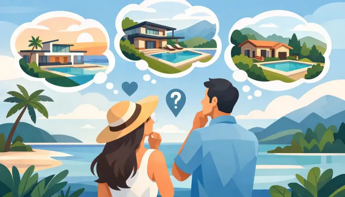 Which villa should be chosen for a honeymoon?